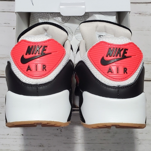 Size 13 | Nike by You Air Max 90 Premium White Red Blk Sail Gum Sole DJ2663-991 main image 4